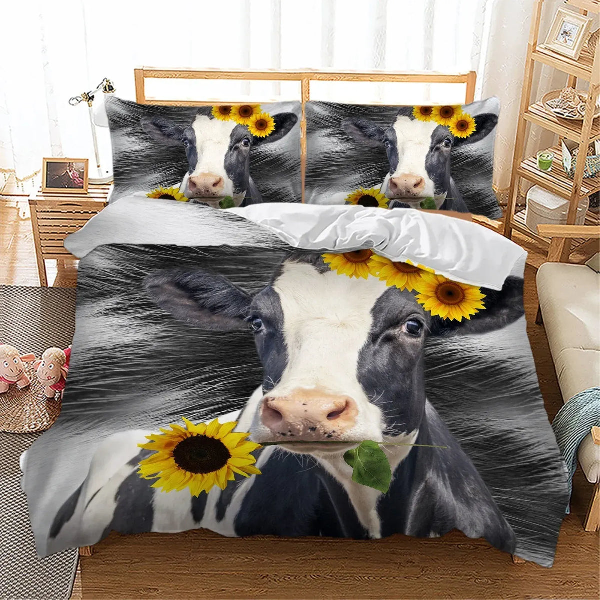 Bouquet Solenne Bloomscape Quilt / Doona / Duvet Cover set - Image 2