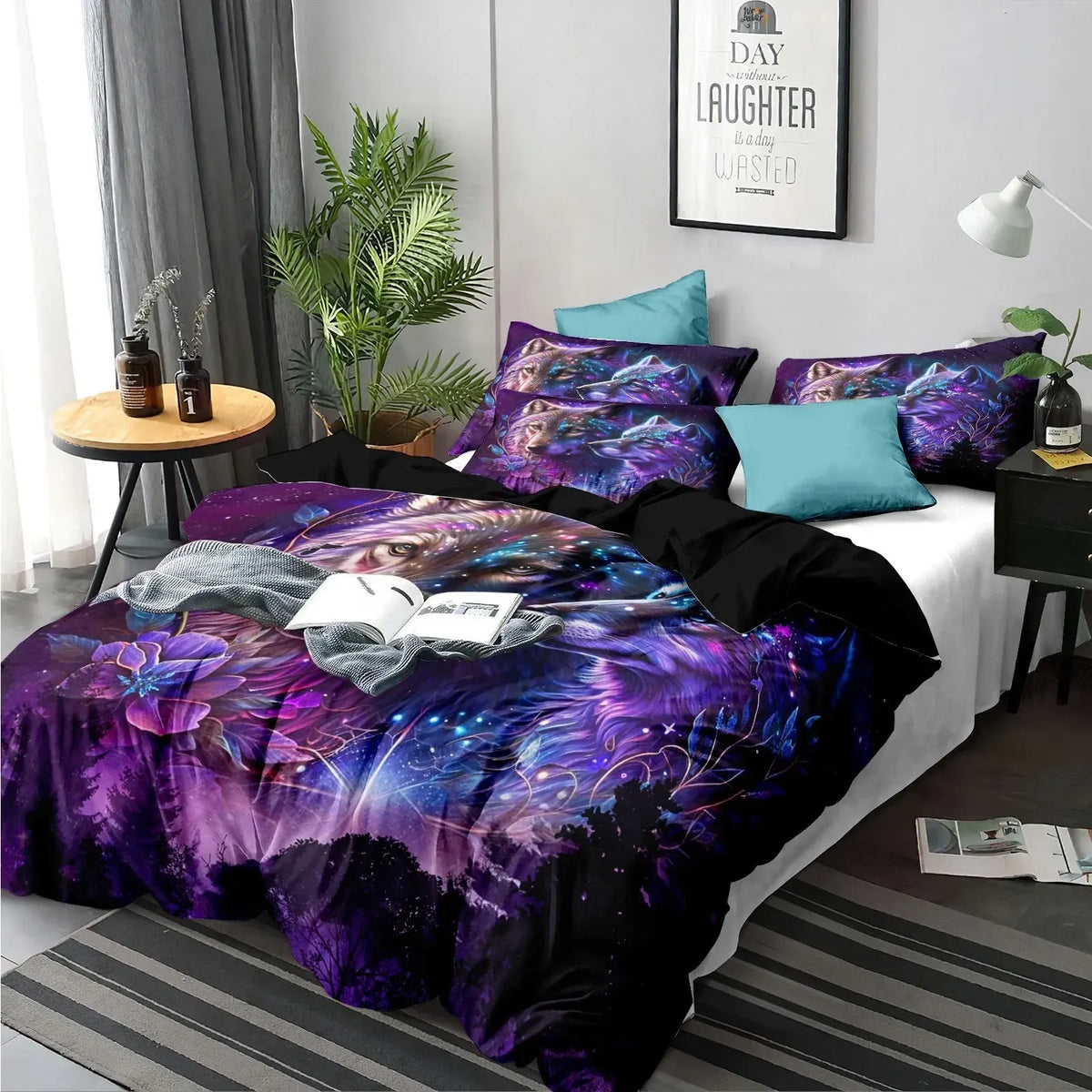 Wolf Isadora Serenity Quilt / Doona / Duvet Cover set - Image 5