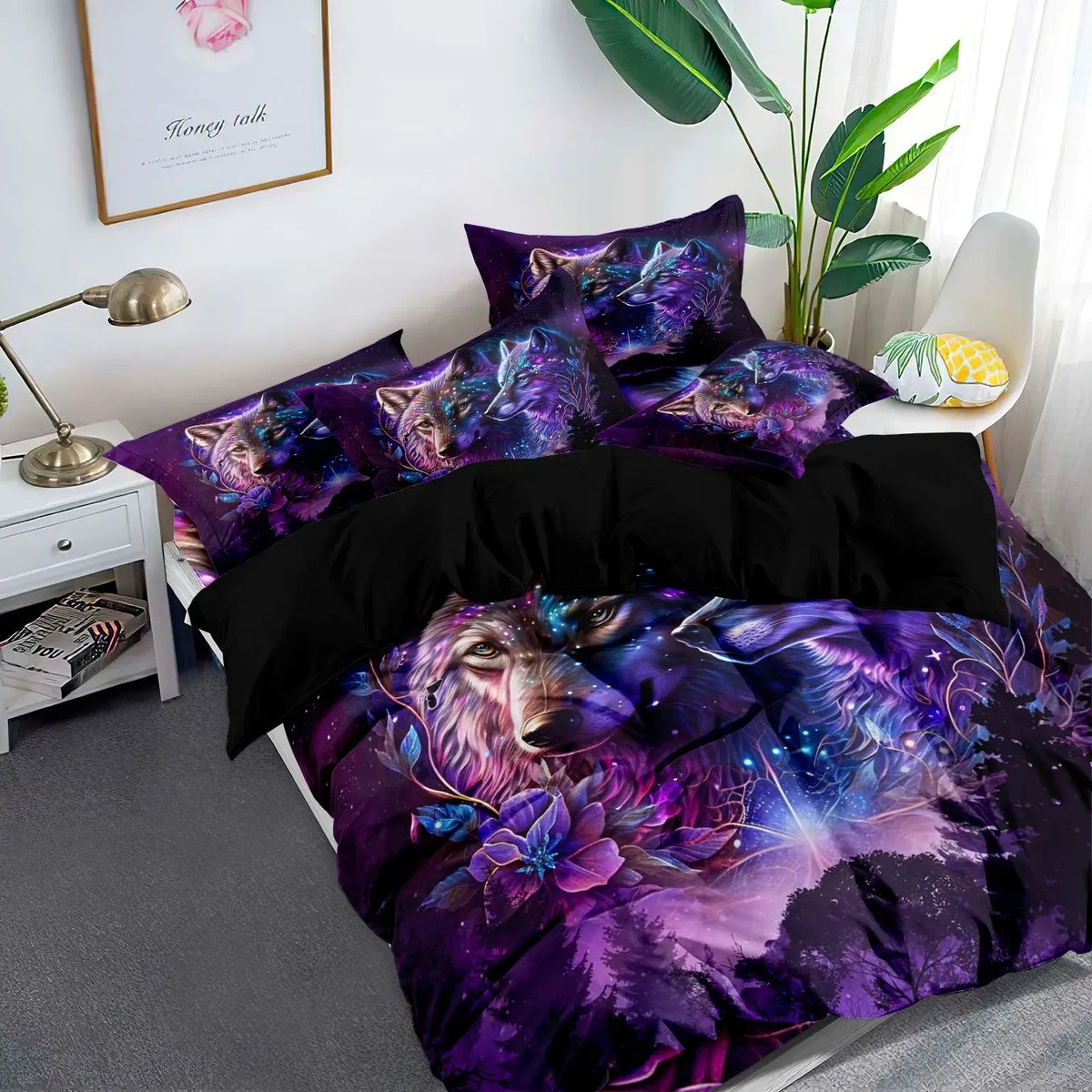 Wolf Isadora Serenity Quilt / Doona / Duvet Cover set - Image 8