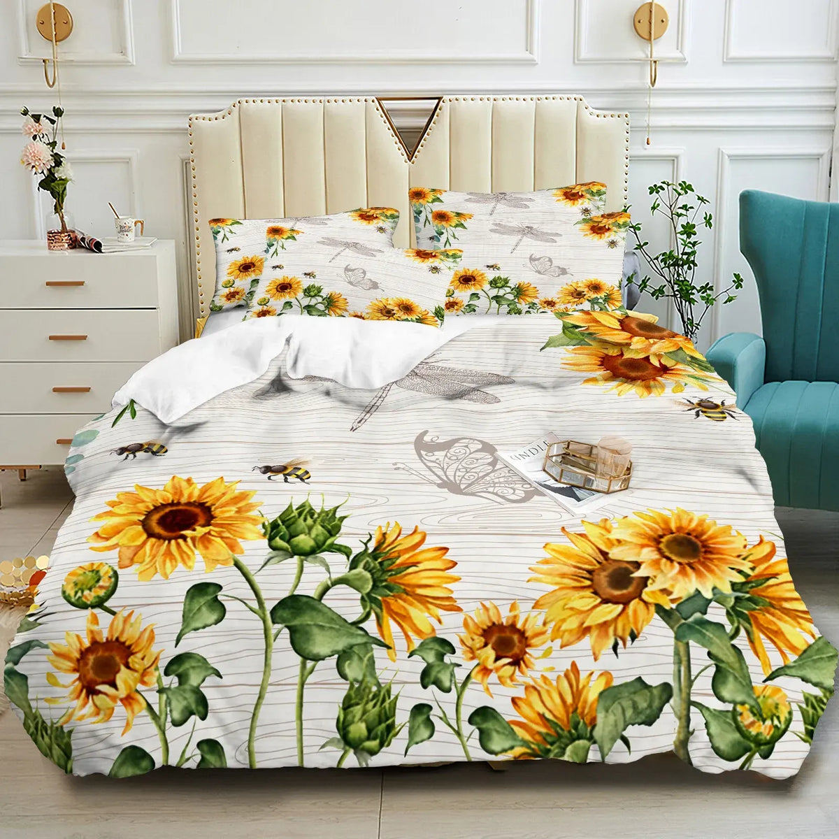 New Sabine Marigold Quilt / Doona / Duvet Cover set - Image 7