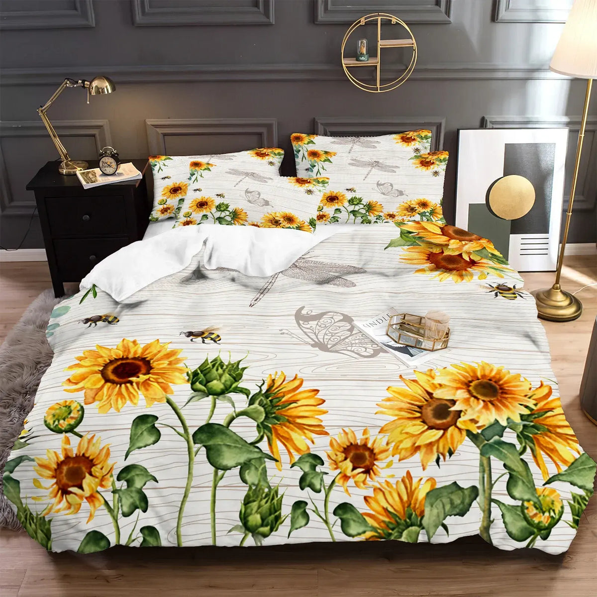 New Sabine Marigold Quilt / Doona / Duvet Cover set - Image 8