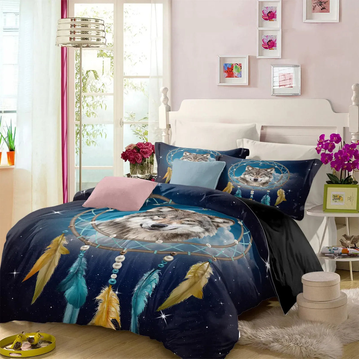 Orchid Violette Charm Quilt / Doona / Duvet Cover set - Image 2