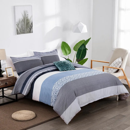 Stripe Elara Ivy Quilt / Doona / Duvet Cover set - Image 4