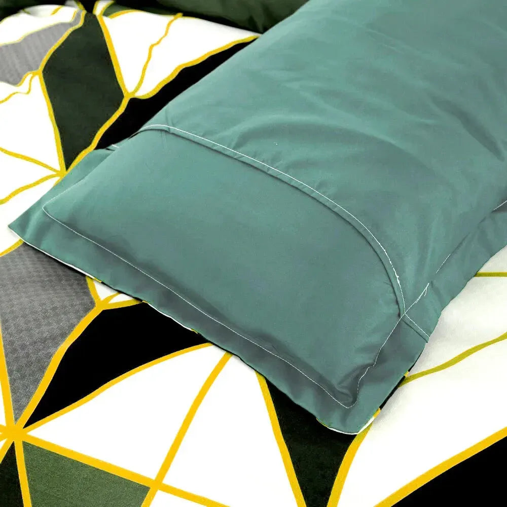 Geometry Brown Seville Marigold Quilt / Doona / Duvet Cover set - Image 6