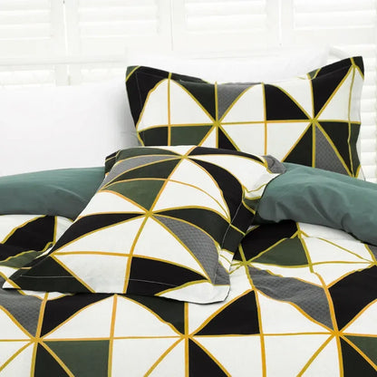 Geometry Brown Seville Marigold Quilt / Doona / Duvet Cover set - Image 7