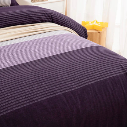 Gray Purple Amalfi Gallery Quilt / Doona / Duvet Cover set - Image 3