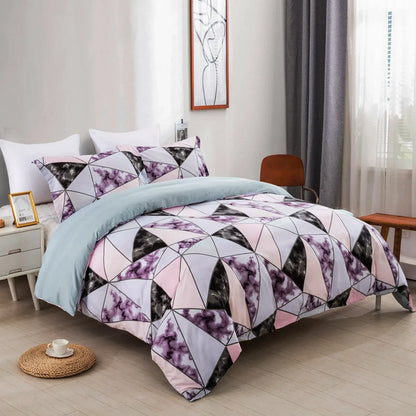Stripe Madeira Dahlia Quilt / Doona / Duvet Cover set - Image 2