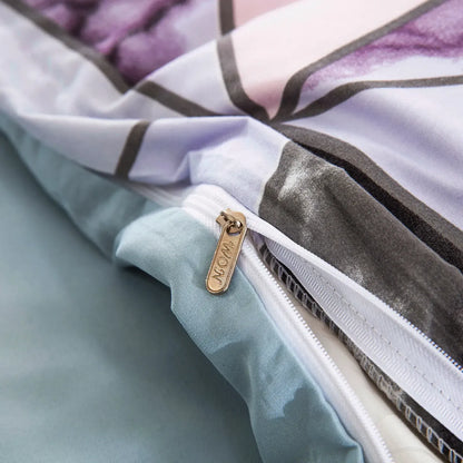 Stripe Madeira Dahlia Quilt / Doona / Duvet Cover set - Image 9