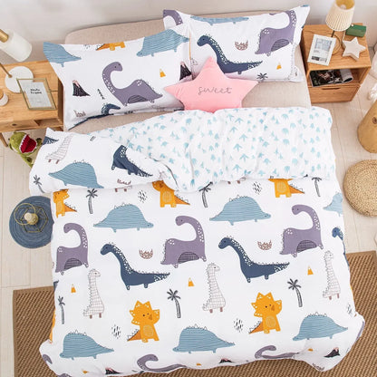 Dinosaur Noelle Leaf Quilt / Doona / Duvet Cover set - Image 3