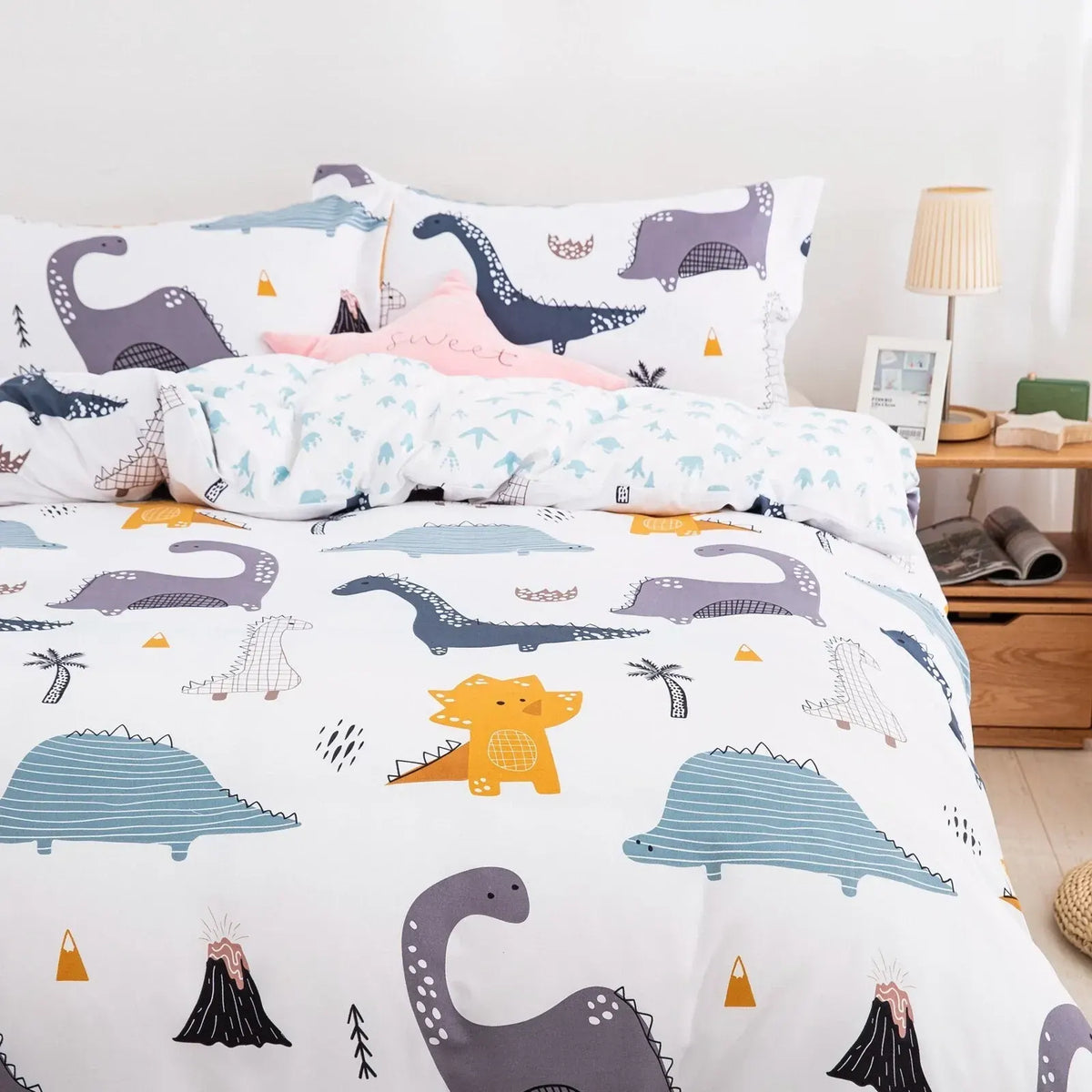 Dinosaur Noelle Leaf Quilt / Doona / Duvet Cover set - Image 7