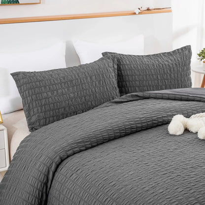 Seersucker Dark Geneva Elegance Quilt / Doona / Duvet Cover set - Image 5