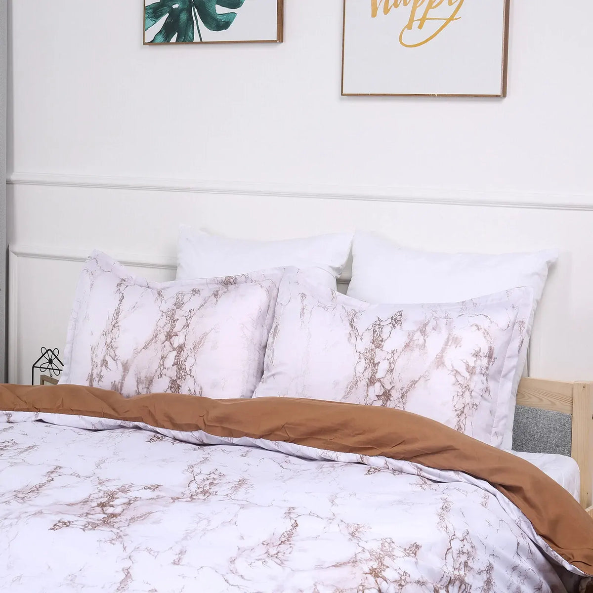 Brown Bloom Tuscany Serenity Quilt / Doona / Duvet Cover set - Image 7