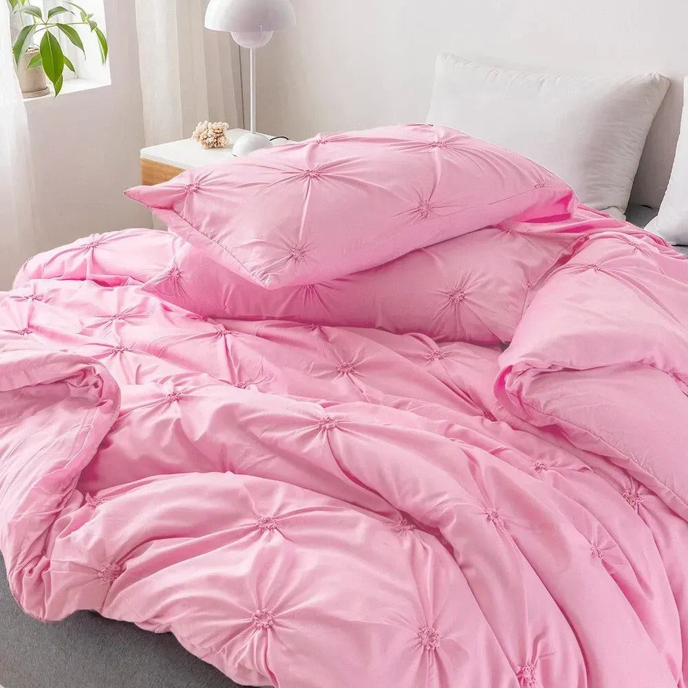 Pink Lumiere Marigold Quilt / Doona / Duvet Cover set - Image 4