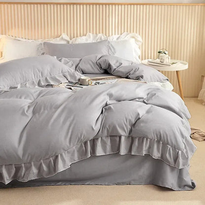 Ruffled Edge Tuscany Elegance Quilt / Doona / Duvet Cover set - Image 3