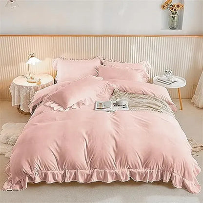 Ruffled Edge Marseille Eden Quilt / Doona / Duvet Cover set