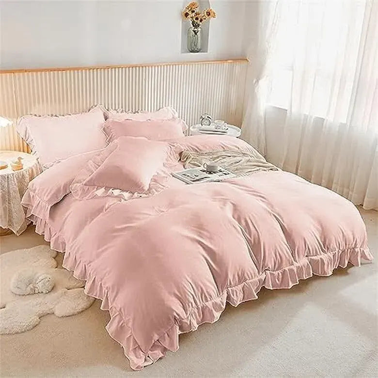 Ruffled Edge Marseille Eden Quilt / Doona / Duvet Cover set - Image 2