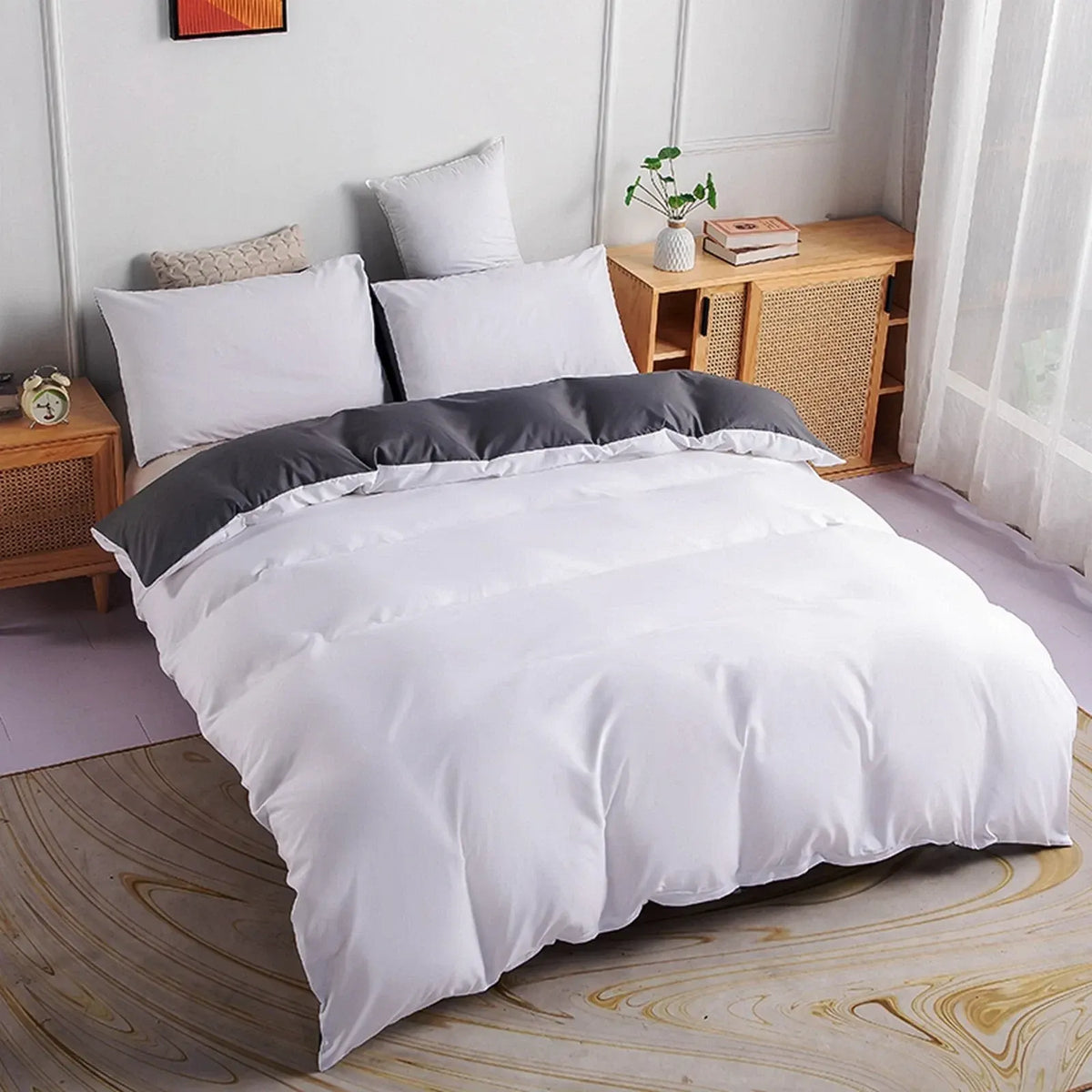Stripe Bijou Willow Quilt / Doona / Duvet Cover set - Image 4