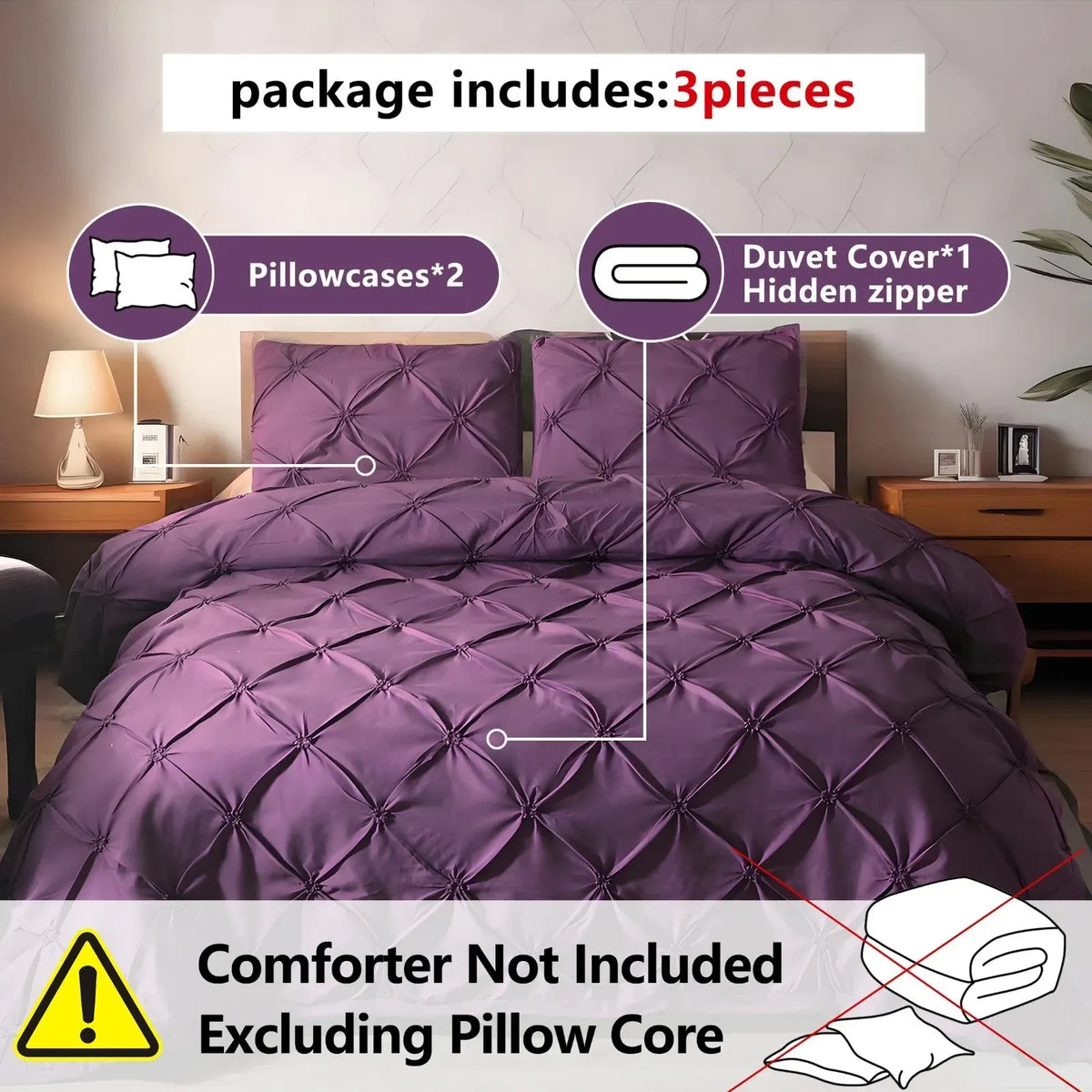 Purple Celeste Dream Quilt / Doona / Duvet Cover set - Image 5