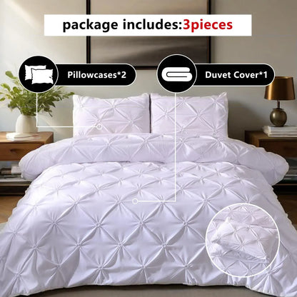 White Lucerne Bloomscape Quilt / Doona / Duvet Cover set - Image 3
