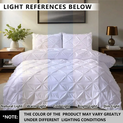 White Lucerne Bloomscape Quilt / Doona / Duvet Cover set - Image 4