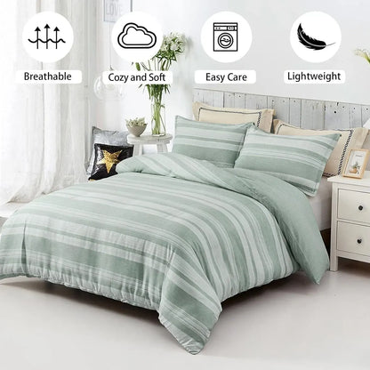 Bohemian Striped Margaux Bloomscape Quilt / Doona / Duvet Cover set - Image 2