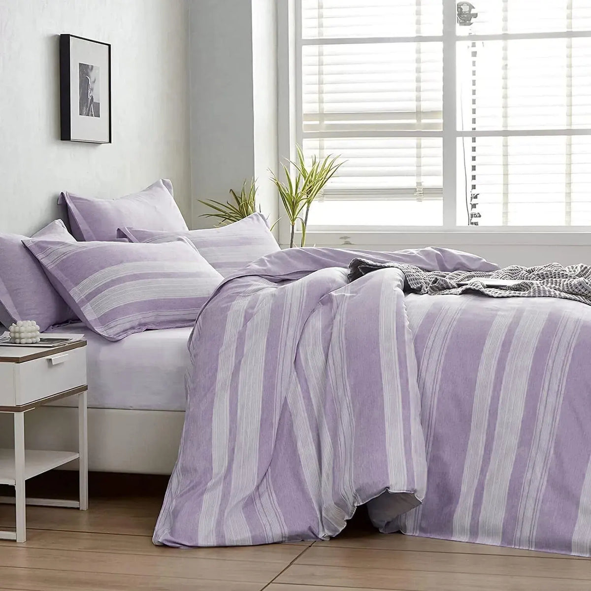 Stripe Sabine Heritage Quilt / Doona / Duvet Cover set - Image 3