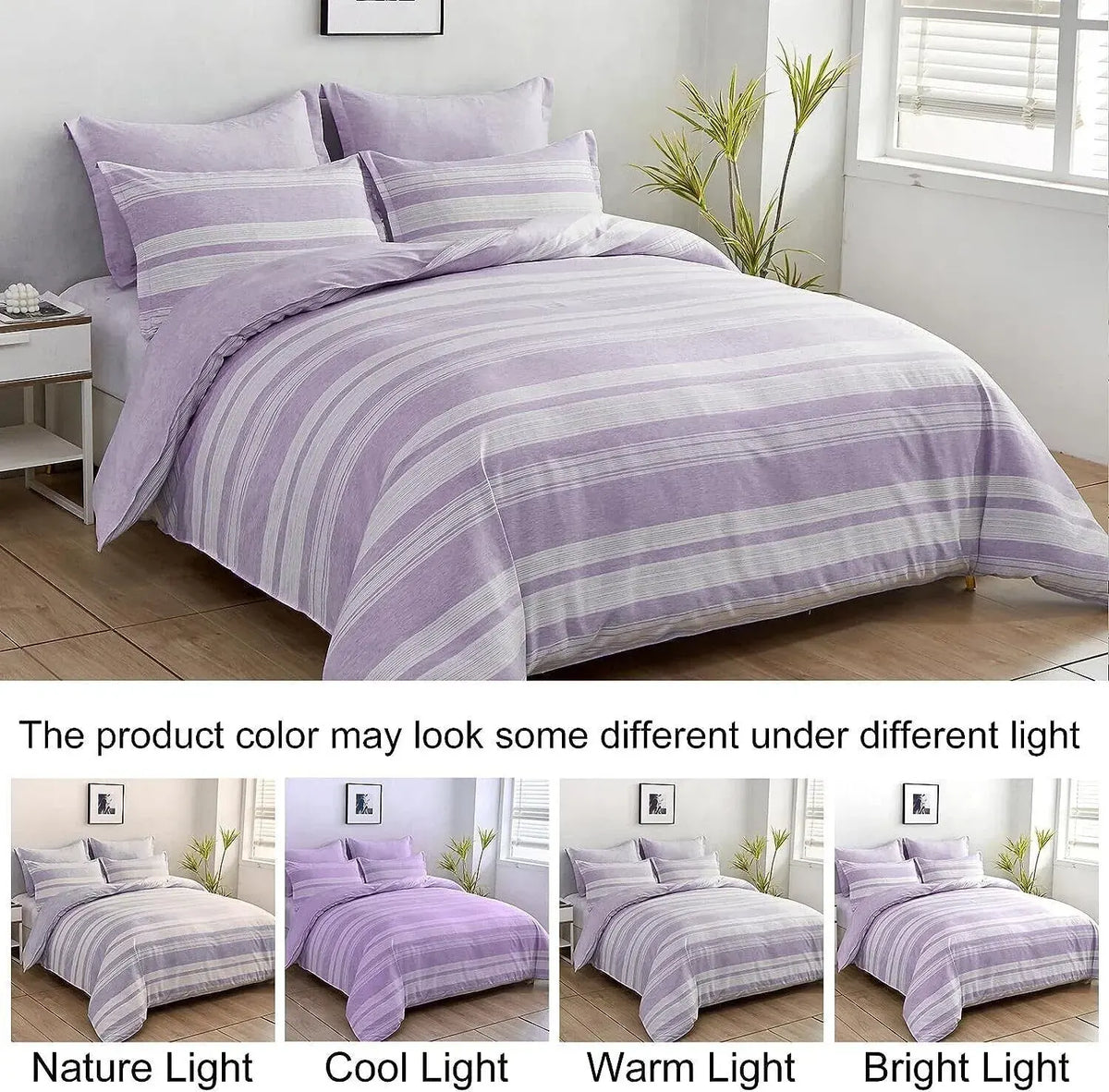 Stripe Sabine Heritage Quilt / Doona / Duvet Cover set - Image 6