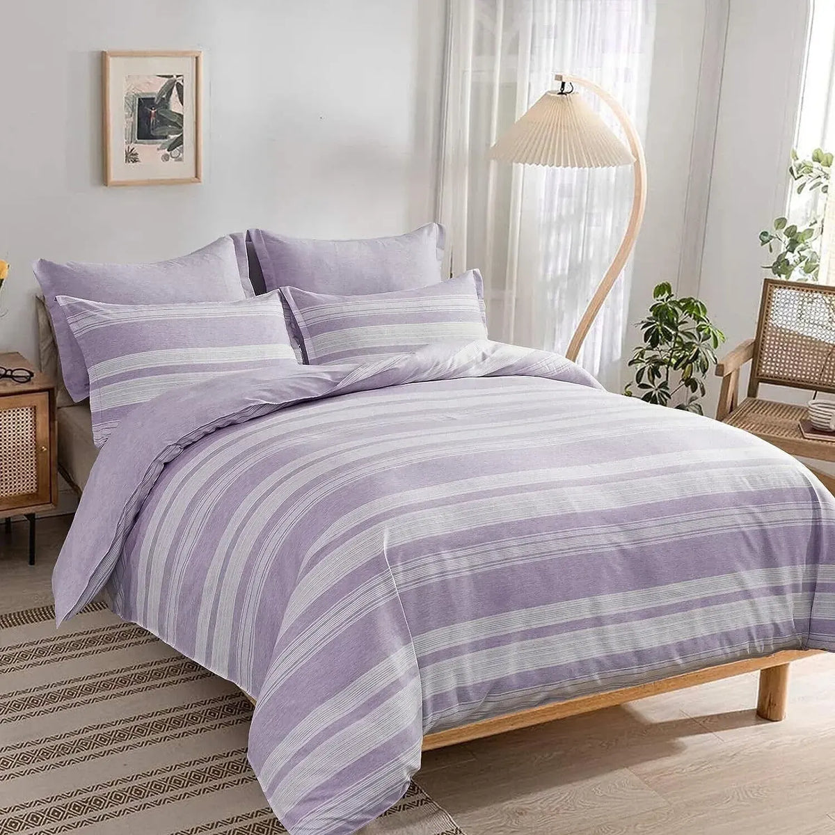 Stripe Sabine Heritage Quilt / Doona / Duvet Cover set - Image 8
