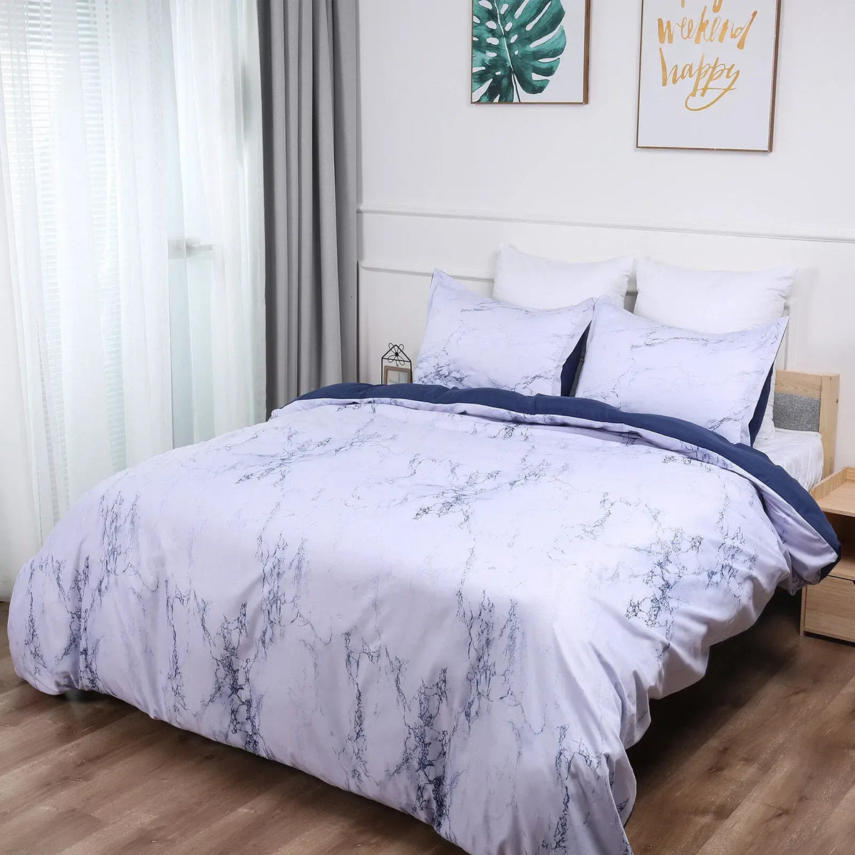 Marble Palermo Serenity Quilt / Doona / Duvet Cover set - Image 6