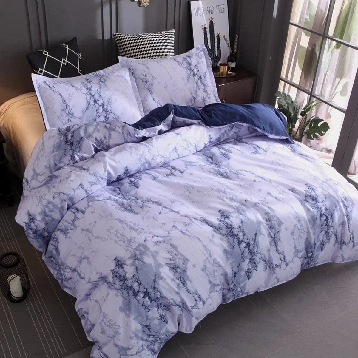 Marble Palermo Serenity Quilt / Doona / Duvet Cover set - Image 2