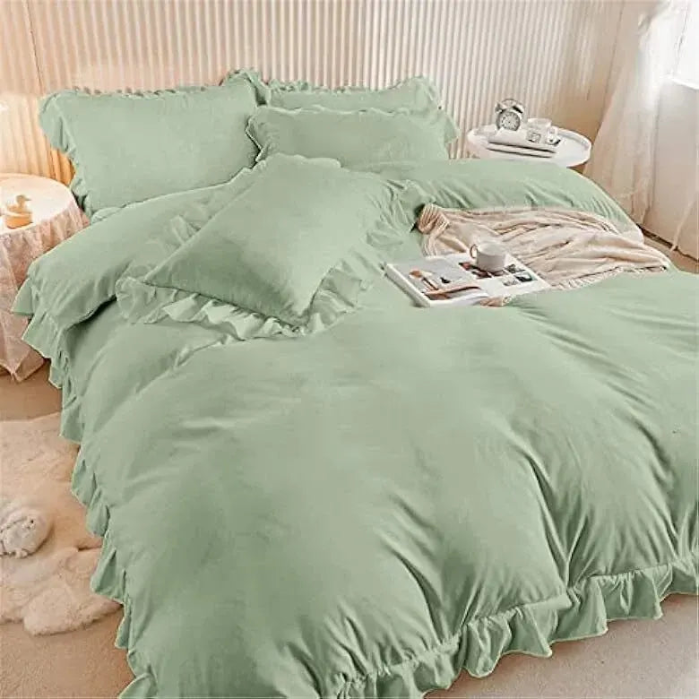Ruffled Edge Capri Eden Quilt / Doona / Duvet Cover set - Image 3
