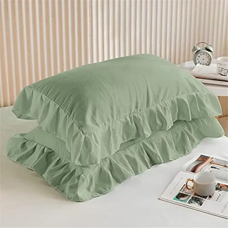 Ruffled Edge Capri Eden Quilt / Doona / Duvet Cover set - Image 4