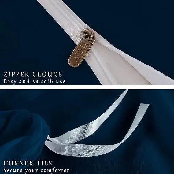 Blue Lombardy Ivy Quilt / Doona / Duvet Cover set - Image 4