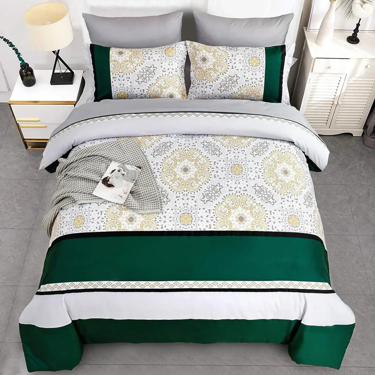 Dream Chantilly Marigold Quilt / Doona / Duvet Cover set - Image 4