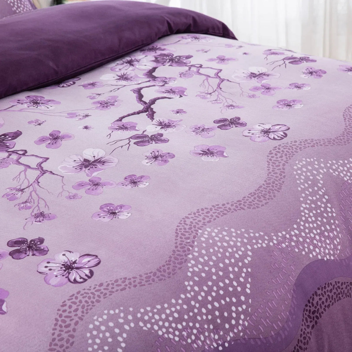 Stripe Chantilly Eden Quilt / Doona / Duvet Cover set - Image 4