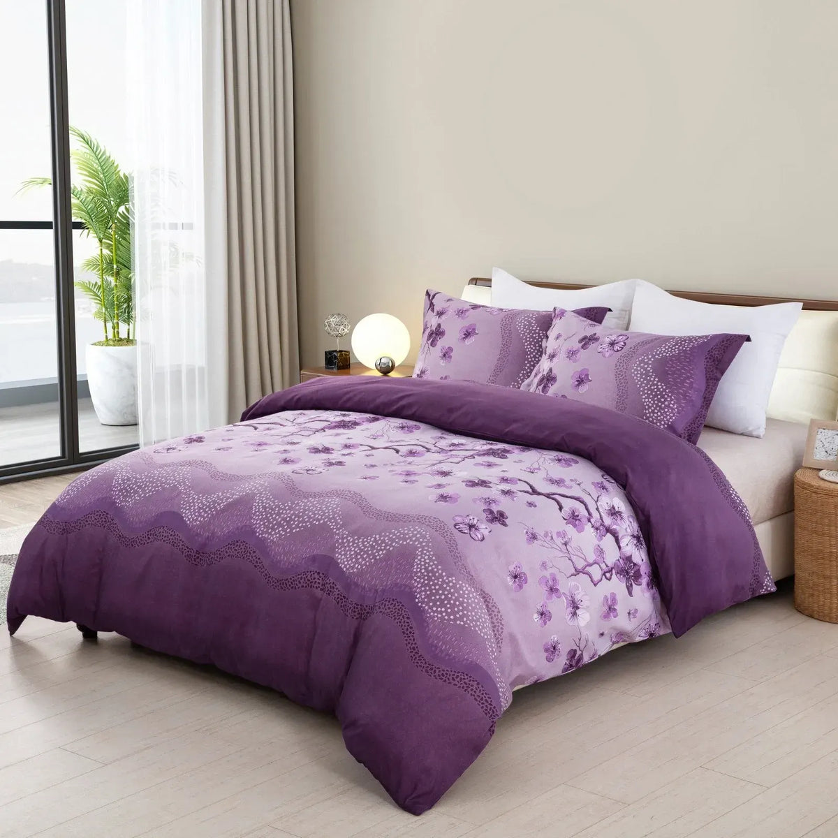 Stripe Chantilly Eden Quilt / Doona / Duvet Cover set - Image 2