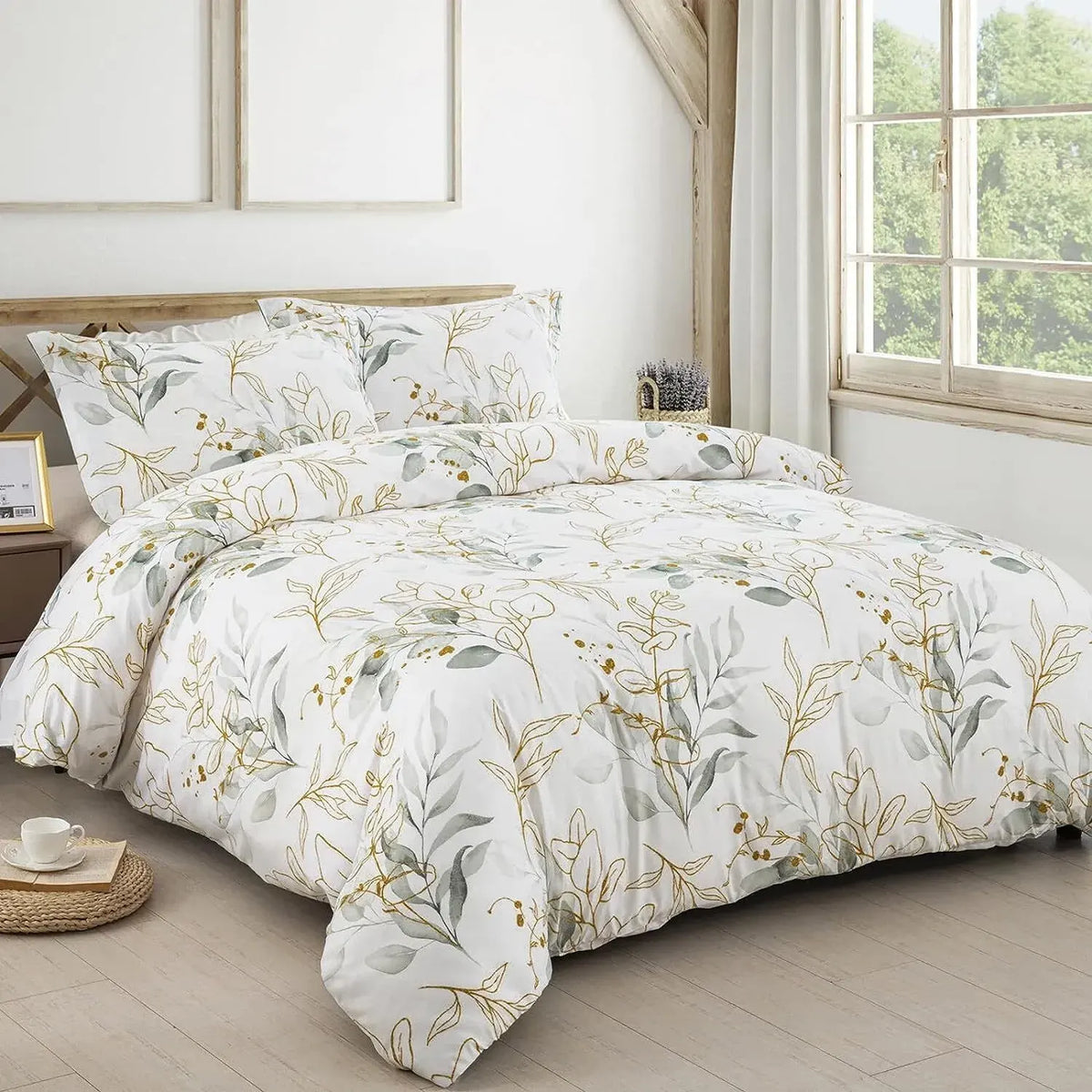 Whisper Nordic Eden Quilt / Doona / Duvet Cover set - Image 2
