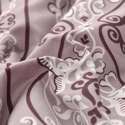 Red Bohemian Noelle Botanical Quilt / Doona / Duvet Cover set - Image 4