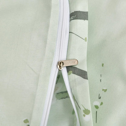 Green Alpine Botanical Quilt / Doona / Duvet Cover set - Image 5