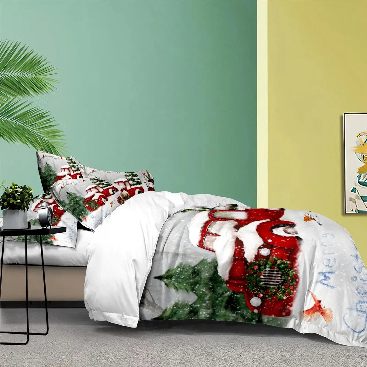 Christmas Calais Botanical Quilt / Doona / Duvet Cover set - Image 7