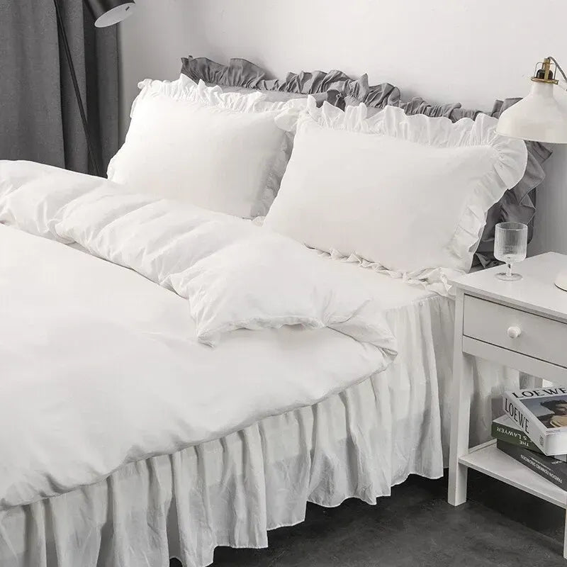 Multi Ruffled Celeste Charm Quilt / Doona / Duvet Cover set - Image 2