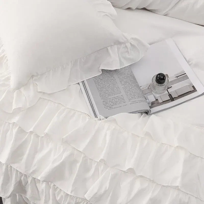 Multi Ruffled Celeste Charm Quilt / Doona / Duvet Cover set - Image 3