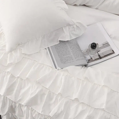 Multi Ruffled Celeste Charm Quilt / Doona / Duvet Cover set - Image 3