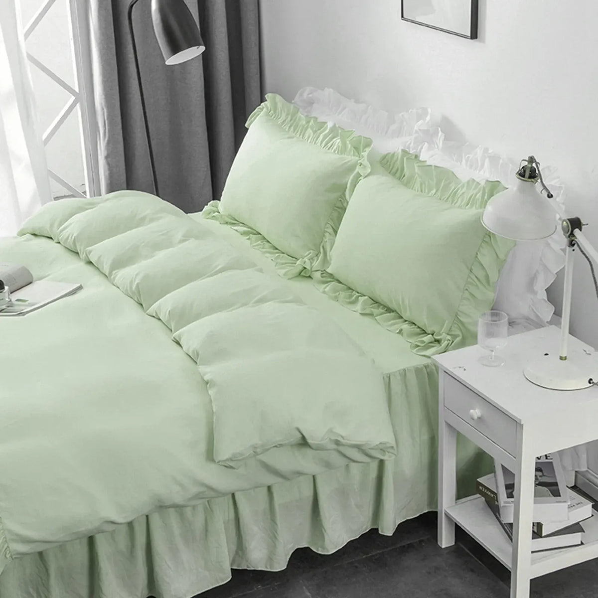 Multi Ruffled Coralie Atelier Quilt / Doona / Duvet Cover set - Image 3