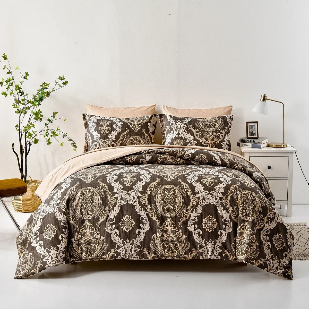 Damascus Aurelia Bloomscape Quilt / Doona / Duvet Cover set - Image 4