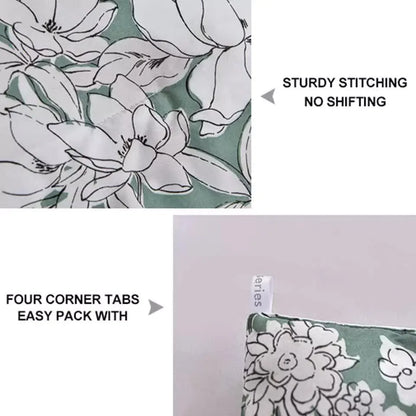 Vintage Floral Duvet Cover Set - Reversible Design-King - Image 6