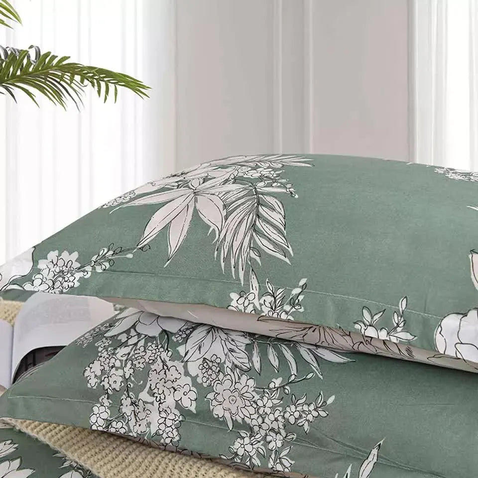 Vintage Floral Duvet Cover Set - Reversible Design-King - Image 7