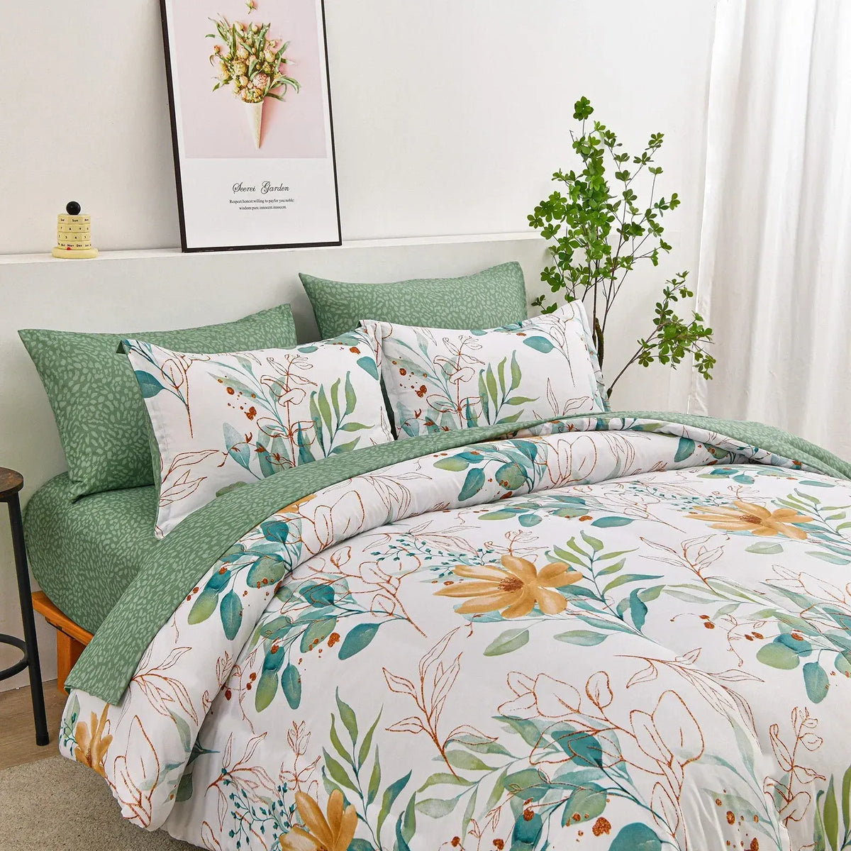 Butterfly Seraphine Bloomscape Quilt / Doona / Duvet Cover set - Image 7