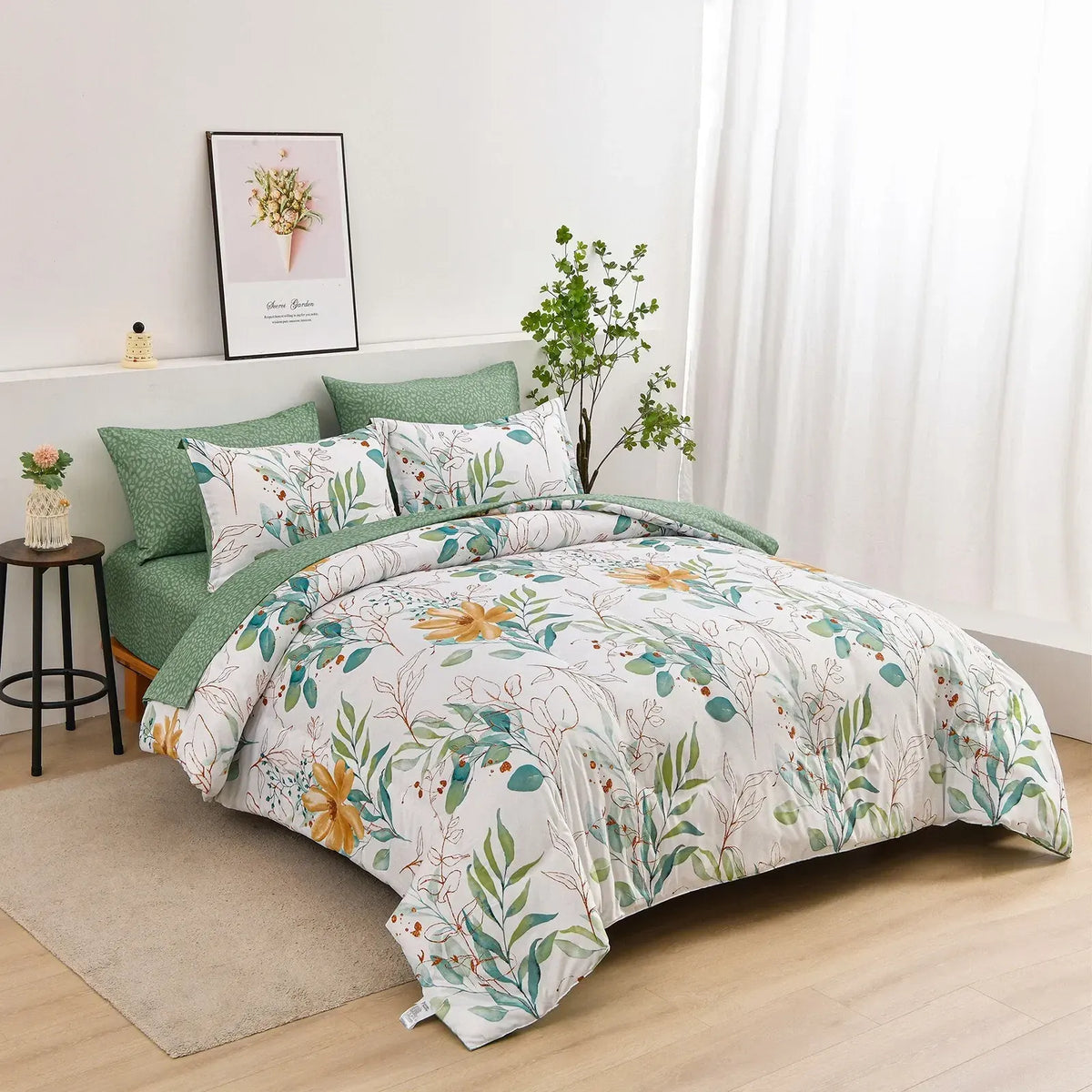 Butterfly Seraphine Bloomscape Quilt / Doona / Duvet Cover set - Image 6