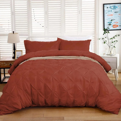Caramel Siena Dahlia Quilt / Doona / Duvet Cover set - Image 2
